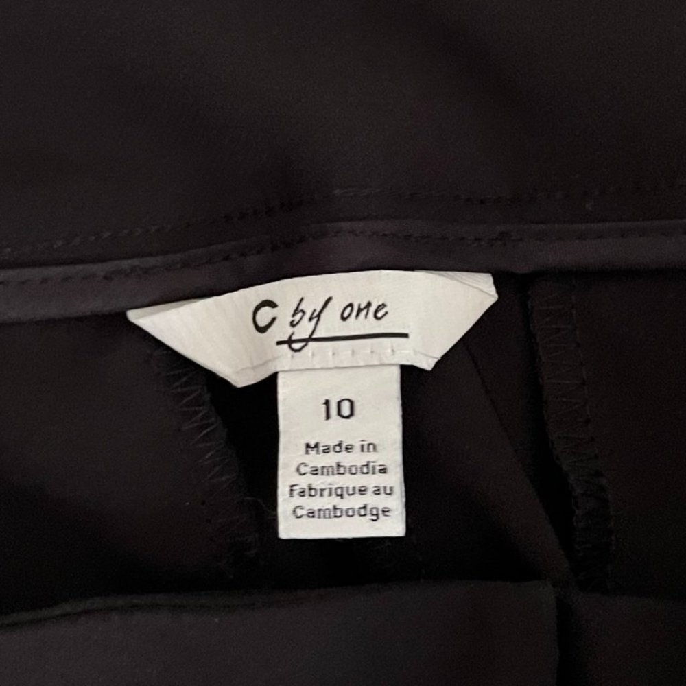 C by One Black Cuffed Cropped Trouser 10 - Picture 3 of 3